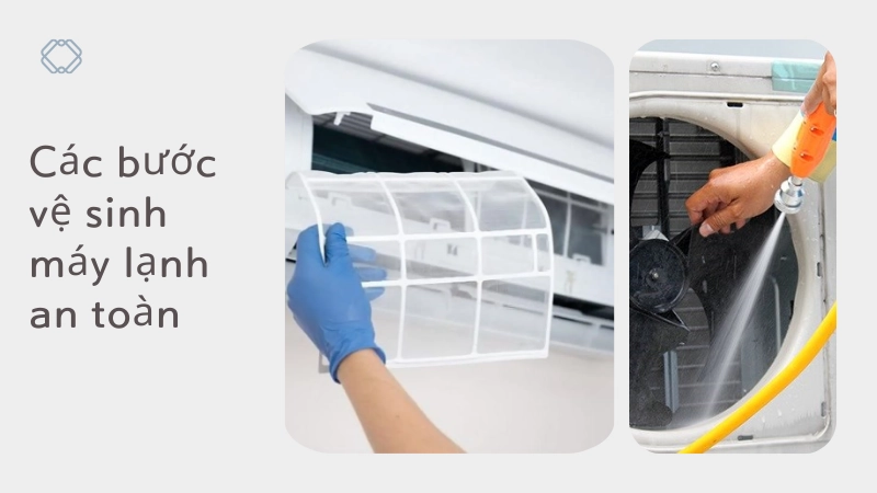 Các bước vệ sinh máy lạnh an toàn và hiệu quả