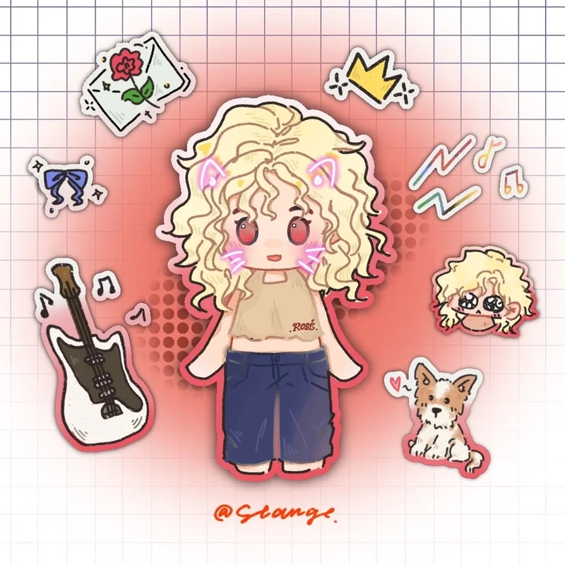 Tổng hợp chibi rose dễ thương chuẩn phong cách fan yêu thích