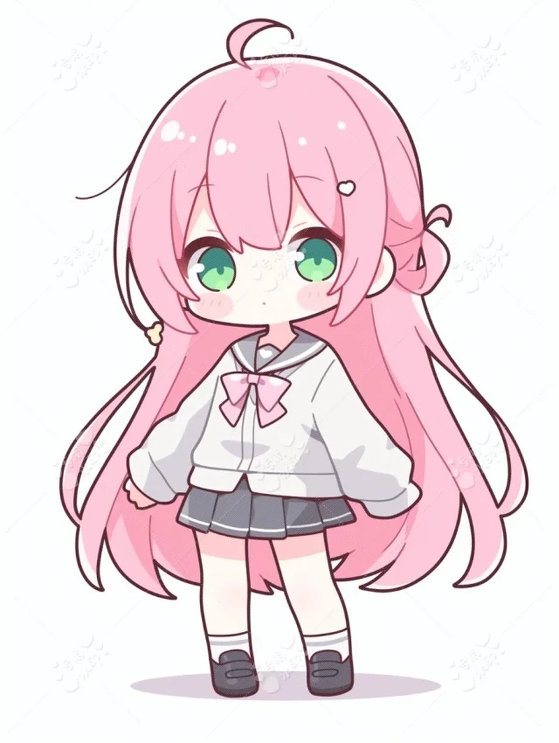 Nhìn là yêu với nữ chibi cute chuẩn vibe dễ thương