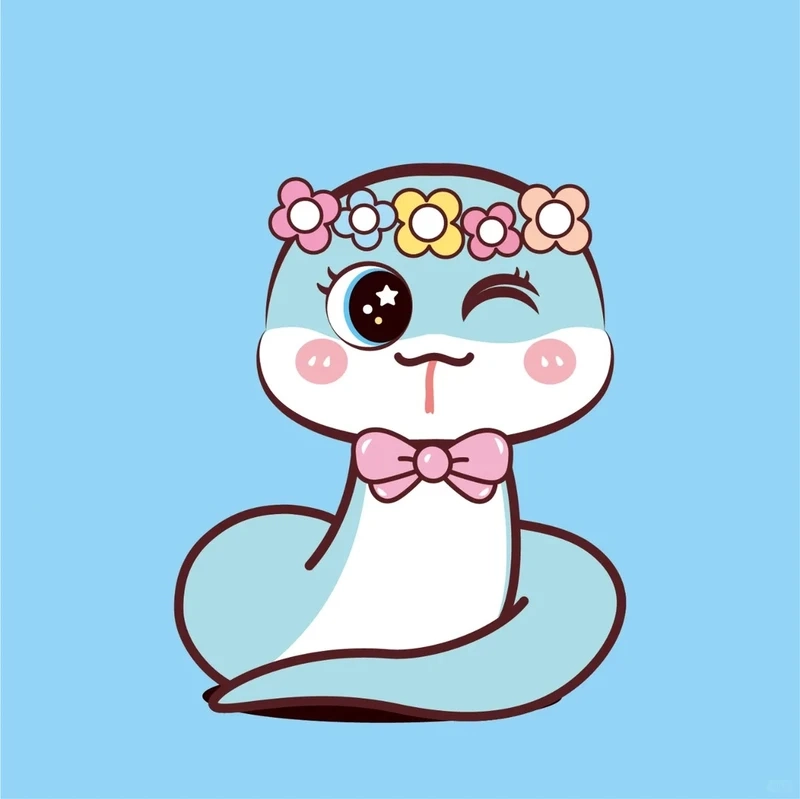 Bộ sưu tập con rắn chibi đáng yêu phù hợp mọi phong cách