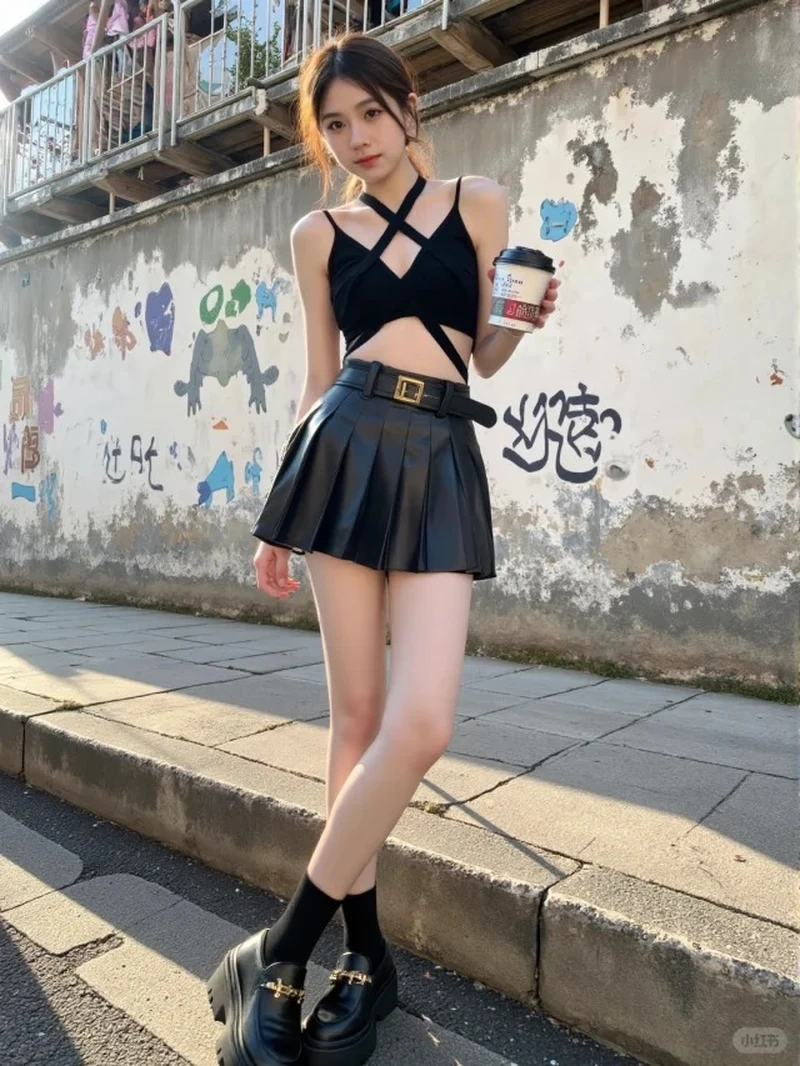 Thể hiện cá tính qua gái mặc váy ngắn gu thời trang