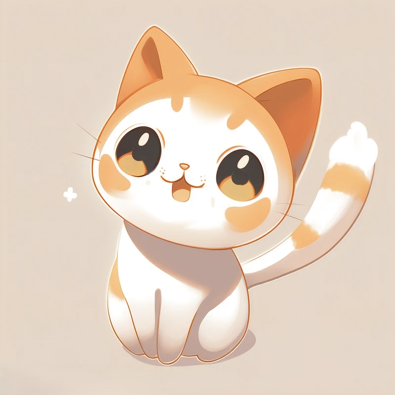 Trang trí điện thoại với hình nền mèo chibi nhẹ nhàng