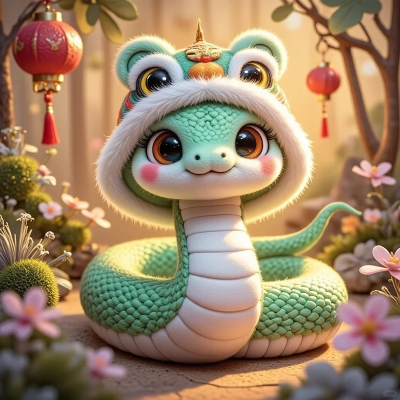 Tải ngay ảnh rắn chibi cute cho bộ sưu tập cá nhân