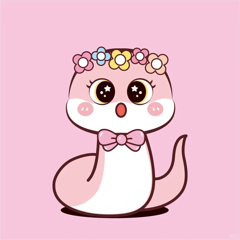 Bộ sưu tập ảnh rắn chibi phong cách dễ thương